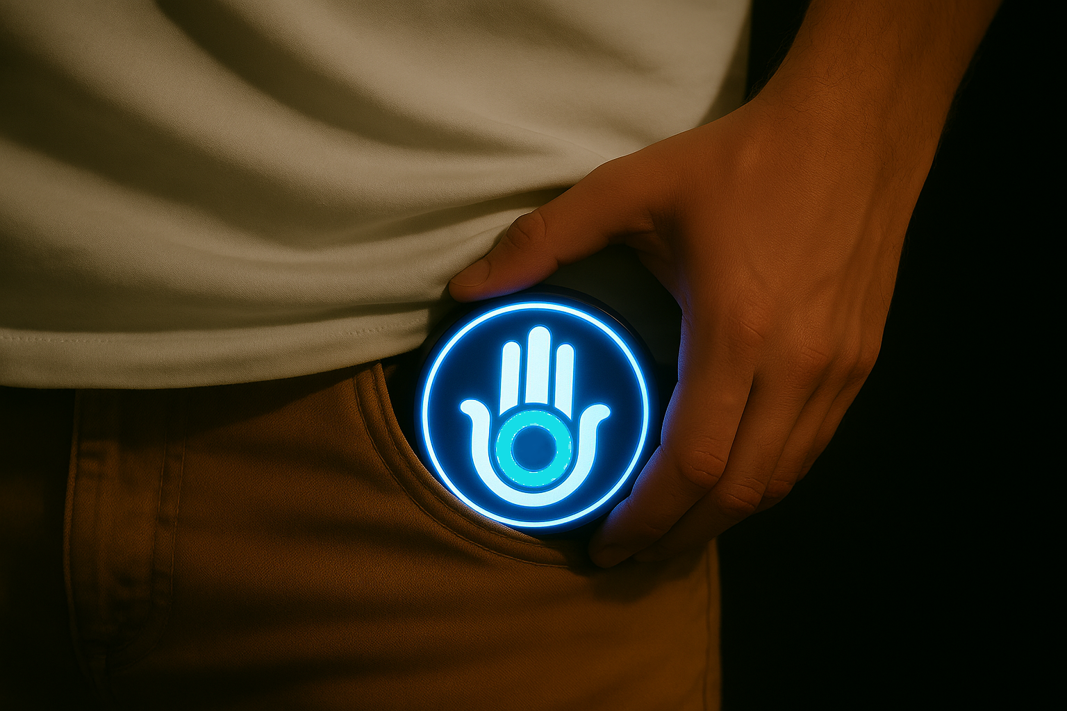 EVIL EYE / HAND OF HAMSA - LED PROTECTION PENDANT