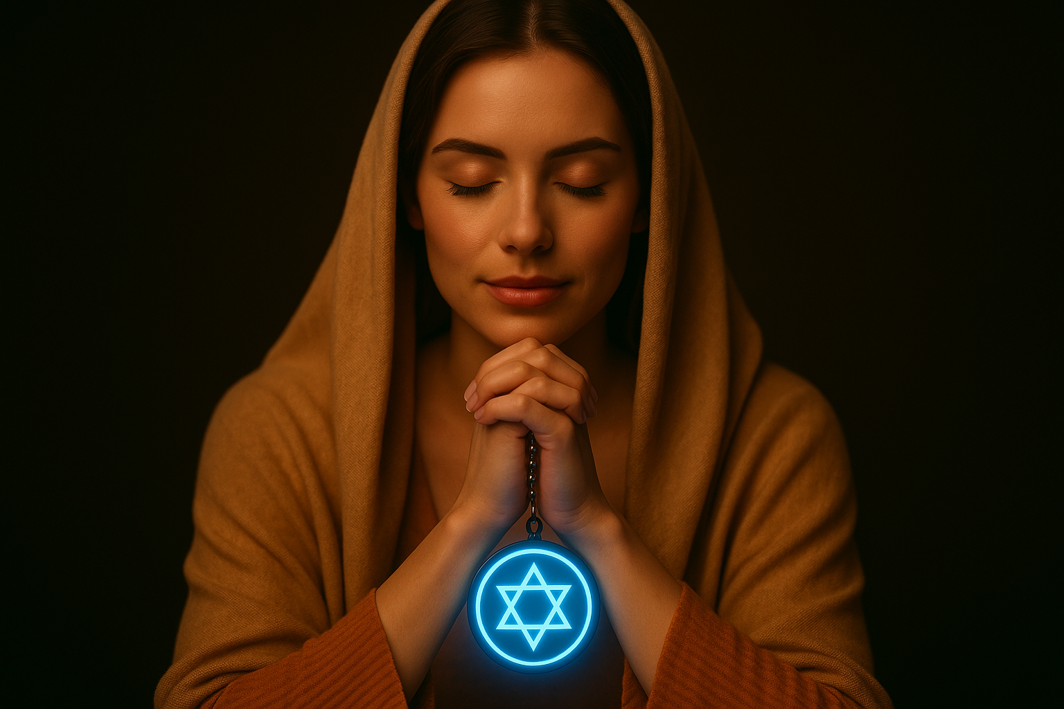 STAR OF DAVID - LED PROTECTION PENDANT